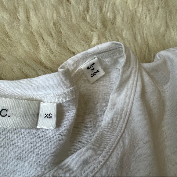 A.L.C. White Puff Sleeve T-Shirt XS - Picture 7 of 7